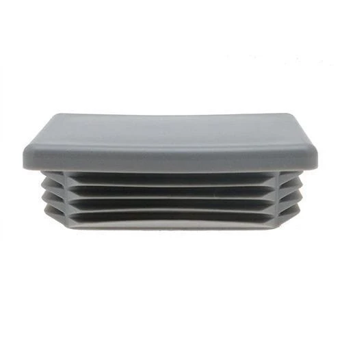 60 x 30mm - Rectangular Tube Inserts - Grey - LDPE | Vital Parts