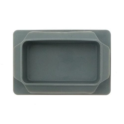 60 x 30mm - Rectangular Tube Inserts - Grey - LDPE | Vital Parts