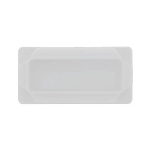60 x 40mm - Rectangular Tube Inserts - White - LDPE | Vital Parts