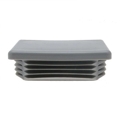 60 x 40mm - Rectangular Tube Inserts - Grey - LDPE | Vital Parts