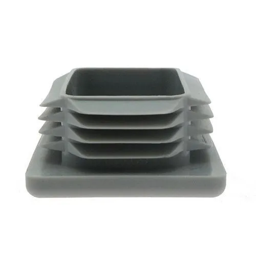 60 x 40mm Rectangular Tube Insert (1-3mm Wall) | Grey LDPE
