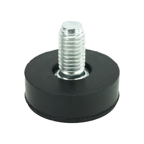 M10 x 18mm Straight Rubber Adjustable Feet | Vital Parts