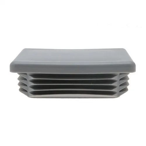 75 x 50mm Rectangular Tube Insert (2-4mm Wall) | Grey LDPE