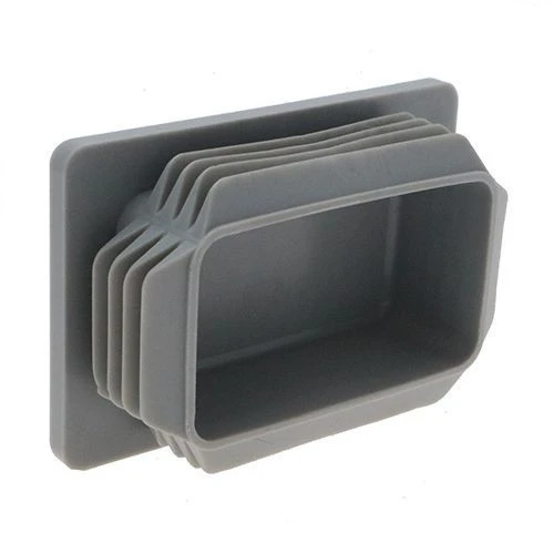 75 x 50mm - Rectangular Tube Inserts - Grey - LDPE | Vital Parts