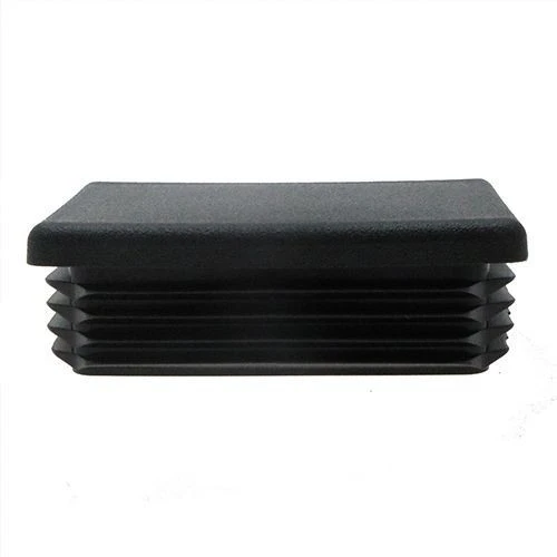 100 x 60mm - Rectangular Tube Inserts - Black - LDPE | Vital Parts