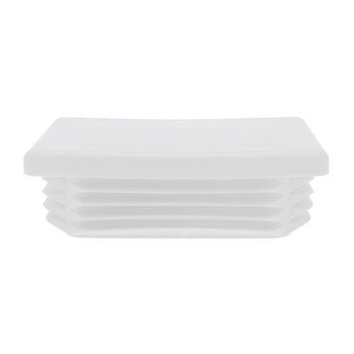 120 x 60mm - Rectangular Tube Inserts - White - LDPE | Vital Parts