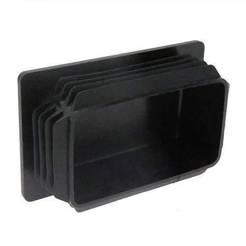 150 x 50mm Rectangular Tube Insert (2-4mm Wall) | Black LDPE