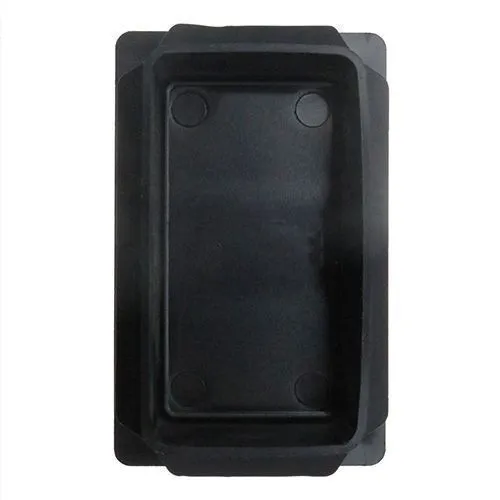 150 x 50mm Rectangular Tube Insert (2-4mm Wall) | Black LDPE