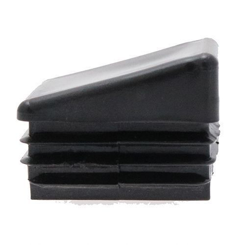 20 x 15mm - Angled Rectangular Inserts , Black, LDPE | Vital Parts