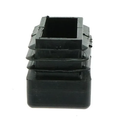 25 x 15mm - Angled Rectangular Inserts , Black, LDPE | Vital Parts