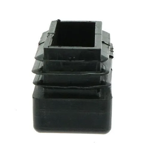 40 x 20mm - Angled Rectangular Inserts , Black, LDPE | Vital Parts