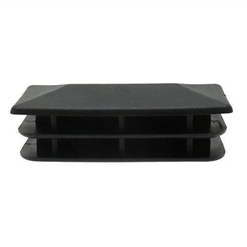 25 x 15mm Thin Head Rectangular Tube Insert for 0.8-2.5mm Wall Thickness - Black