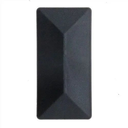 20 x 15mm Rectangular Tube Insert-2mm Thin Head (1-2mm Wall) | Black LDPE