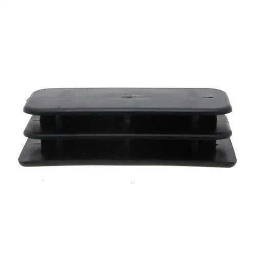 30 x 15mm Rectangular Tube Insert-2mm Thin Head (0.8-2.5mm Wall) | Black LDPE