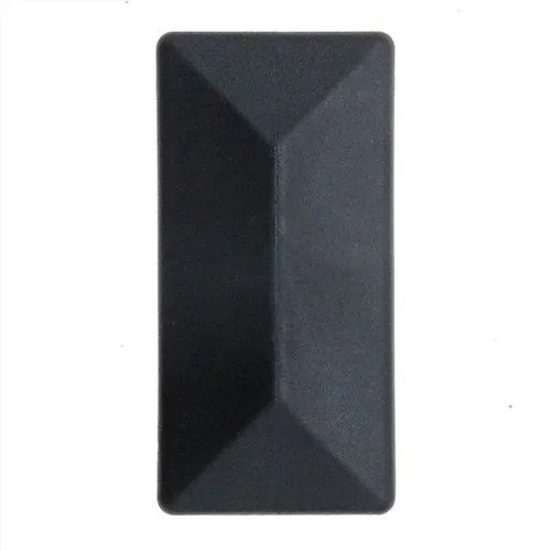 30 x 15mm Rectangular Tube Insert-2mm Thin Head (0.8-2.5mm Wall) | Black LDPE
