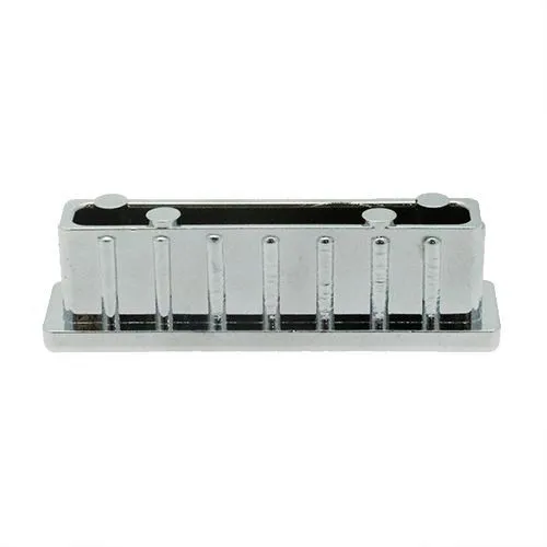 20 x 15mm Rectangular Tube Insert (1.5mm Wall) | Chrome LDPE