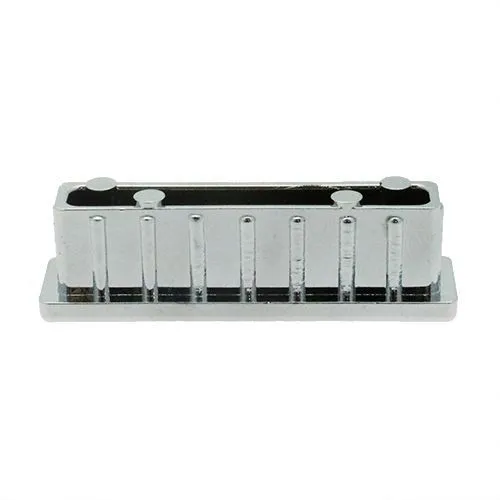 30 x 20mm Rectangular Tube Insert (1.5mm Wall) | Chrome LDPE