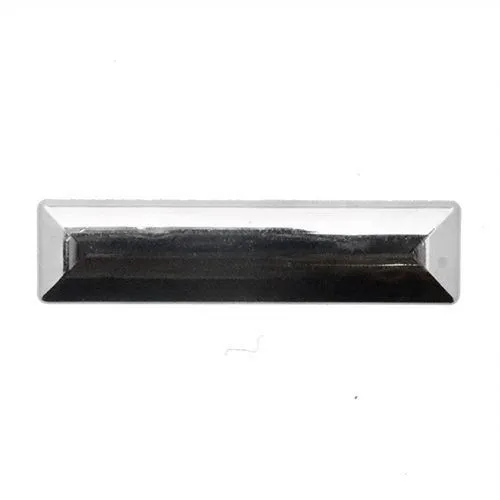 30 x 20mm Rectangular Tube Insert (1.5mm Wall) | Chrome LDPE