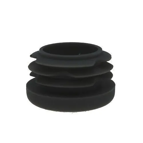 12mm Round Plastic Tube Insert (For 8-10.4mm Tube) 0.8-2mm Wall | Black LDPE