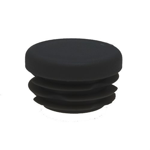 14mm Round Plastic Tube Insert (For 10-12.4mm Tube) 1.5-2mm Wall | Black LDPE