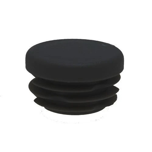 Round Tube Insert - To Fit 10-12.4mm Tube, Black, LDPE Plastic