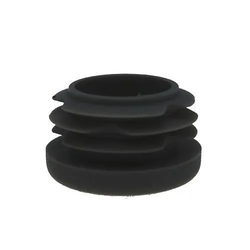 14mm Round Plastic Tube Insert (For 10-12.4mm Tube) 1.5-2mm Wall | Black LDPE