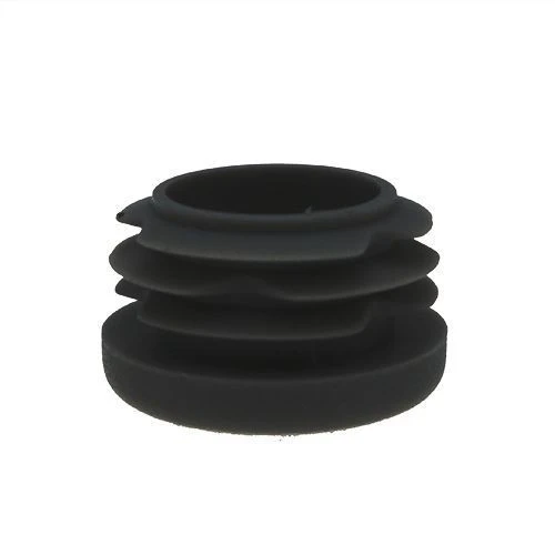 Round Tube Insert - To Fit 10-12.4mm Tube, Black, LDPE Plastic