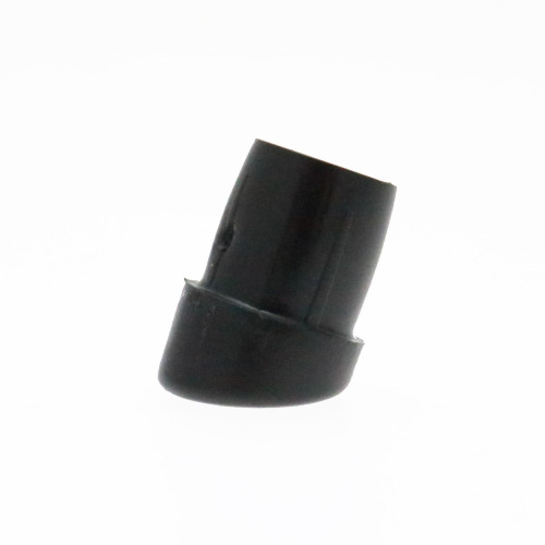 Round Angled Tube Insert - 16mm Outside Diameter, Black