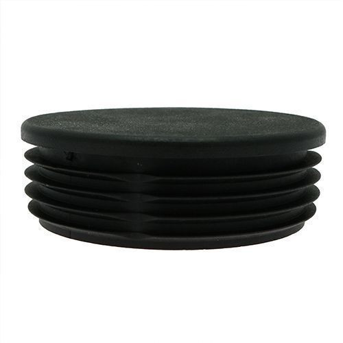 21mm Round Plastic Tube Insert (For 16-19.4mm Tube) 0.8-2.5mm Wall | Black LDPE