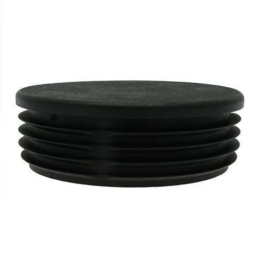 21mm Round Plastic Tube Insert (For 16-19.4mm Tube) 0.8-2.5mm Wall | Black LDPE