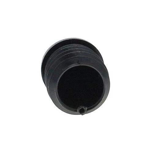 Round Angled Tube Insert - 22mm Outside Diameter,  Black