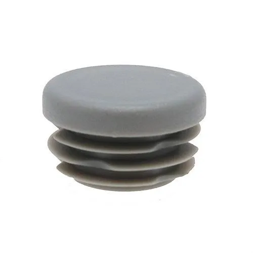 22.2mm Round Plastic Tube Insert (For 19.2-20.2mm Tube) 1-1.5mm Wall | Grey LDPE