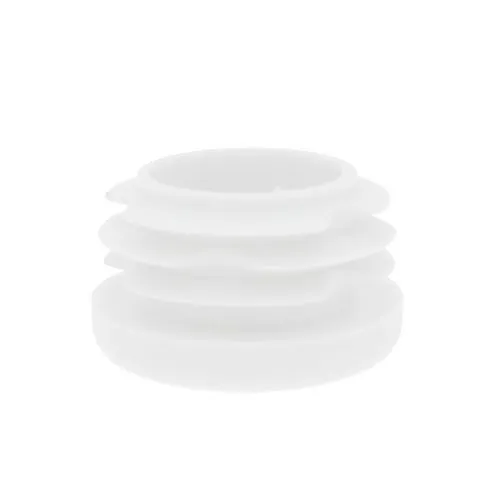25mm Round Plastic Tube Insert (For 19-23mm Tube) 1-3mm Wall | White LDPE