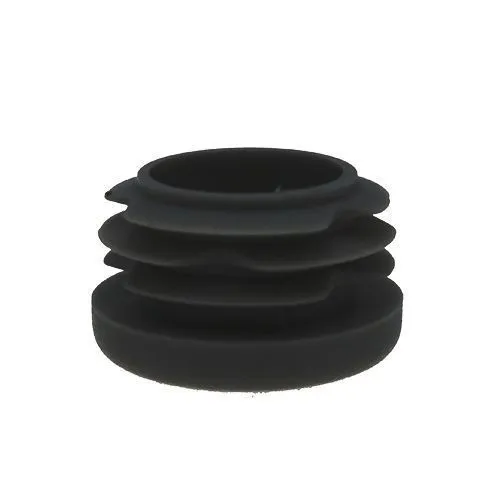 25mm Round Plastic Tube Insert (For 15-19mm Tube) 3-5mm Wall | Black LDPE