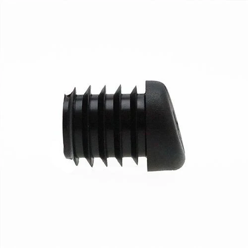 Round Angled Tube Insert - 25mm Outside Diameter,  Black