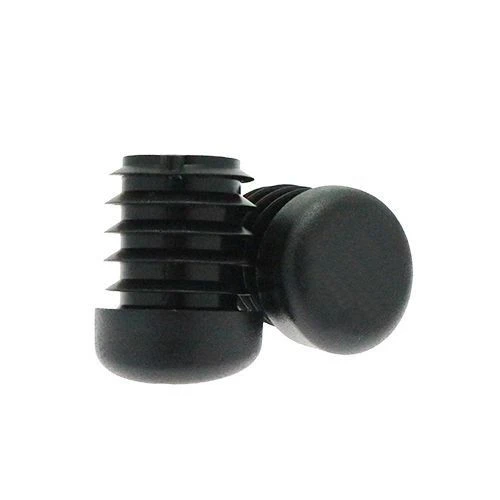 Round Angled Tube Insert - 25mm Outside Diameter,  Black