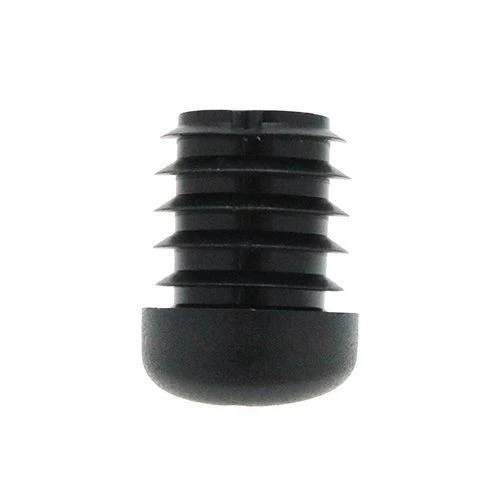 Round Angled Tube Insert - 25mm Outside Diameter,  Black