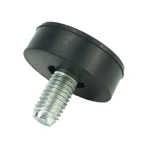 M10 x 18mm Straight Rubber Adjustable Feet | Vital Parts