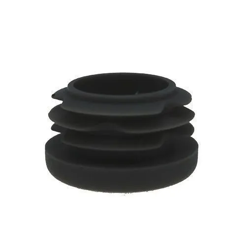 28mm Round Plastic Tube Insert (For 22-26mm Tube) 1-3mm Wall | Black LDPE