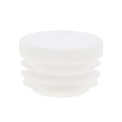28.6mm Round Plastic Tube Insert (For 22.6-26.6mm Tube) 1-3mm Wall | White LDPE