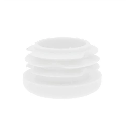 Round Tube Insert - To Fit 22.6-26.6mm Tube, White, LDPE Plastic
