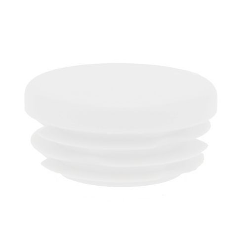 40mm Round Plastic Tube Insert (For 34-38mm Tube) 1-3mm Wall | White LDPE