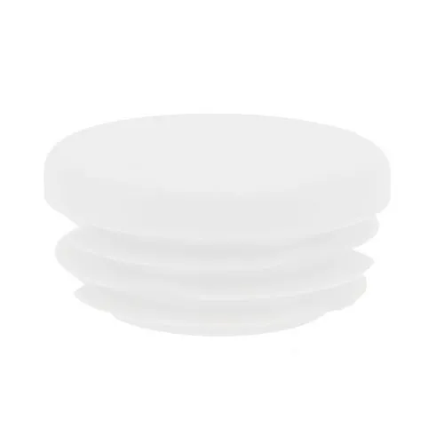 40mm Round Plastic Tube Insert (For 34-38mm Tube) 1-3mm Wall | White LDPE