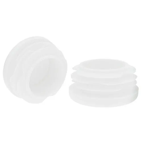 42mm Round Plastic Tube Insert (For 36-40mm Tube) 1-3mm Wall | White LDPE