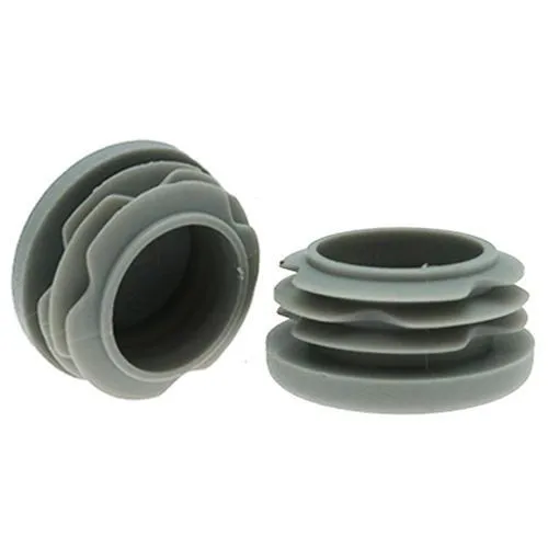 44.4mm Round Plastic Tube Insert (For 38.4-42.4mm Tube) 1-3mm Wall | Grey LDPE