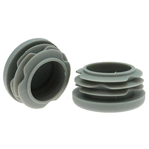 Round Tube Insert - To Fit 38.4-42.4mm Tube, Grey, LDPE Plastic
