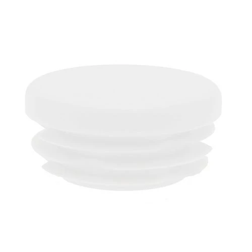 Round Tube Insert - To Fit 38.4-42.4mm Tube, White, LDPE Plastic