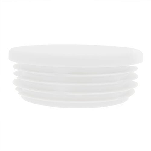 Round Tube Insert - To Fit 35-39mm Tube, White, LDPE Plastic