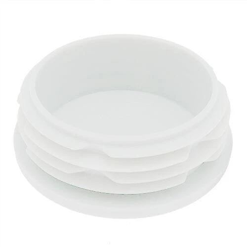 Round Tube Insert - To Fit 35-39mm Tube, White, LDPE Plastic
