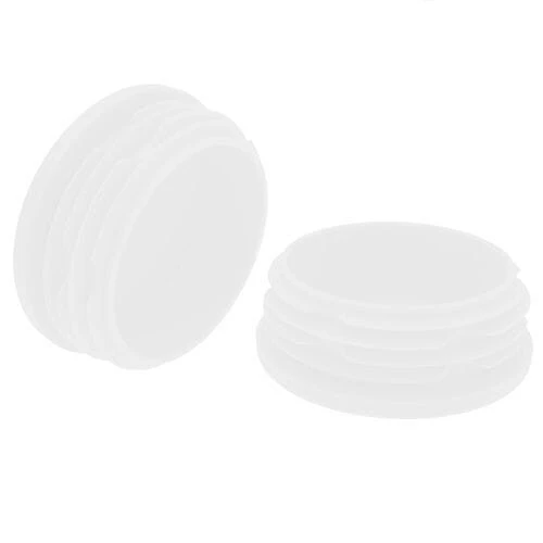 Round Tube Insert - To Fit 35-39mm Tube, White, LDPE Plastic